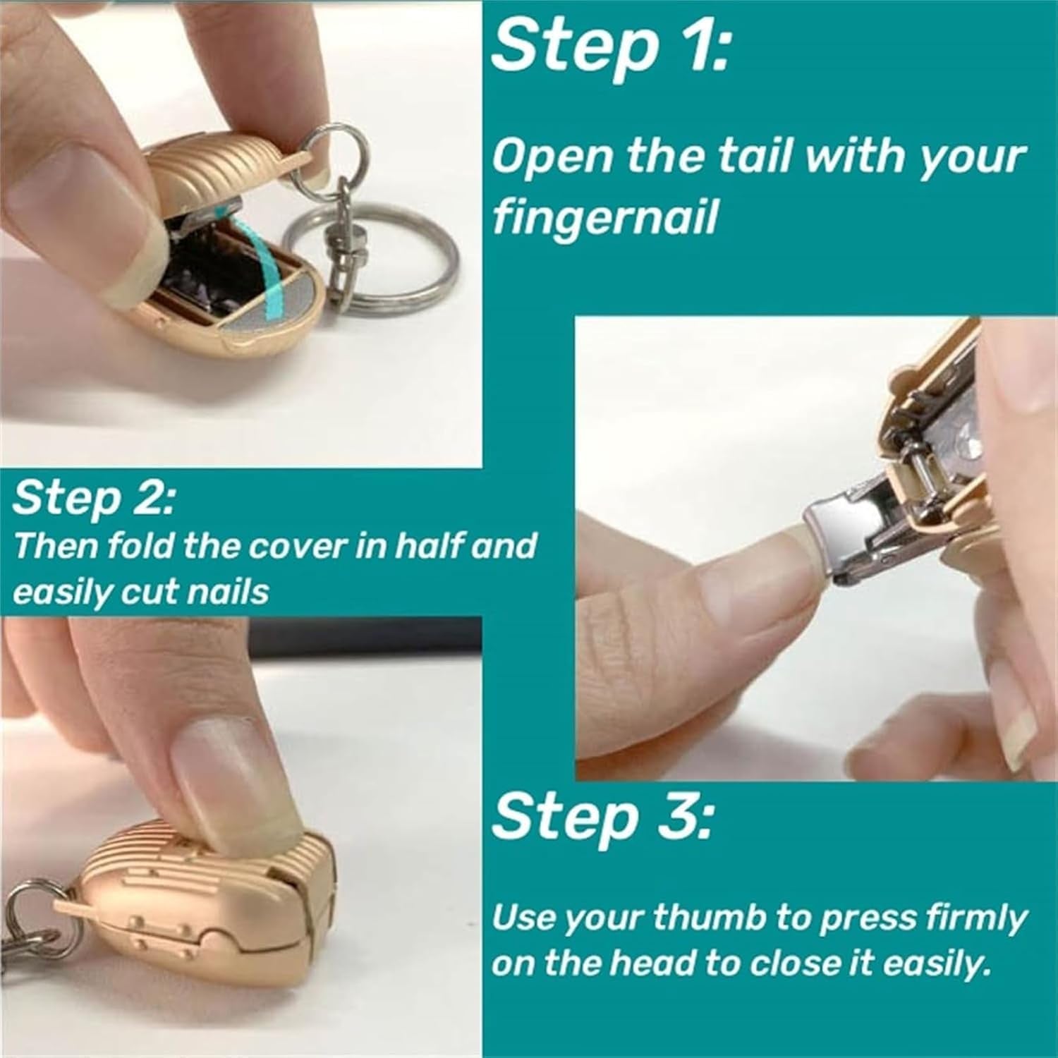 Keychain Nail Clipper  Small Nail Clippers Multicolor (1 Pc) Keychain Nail Clipper  Small Nail Clippers Multicolor (1 Pc)